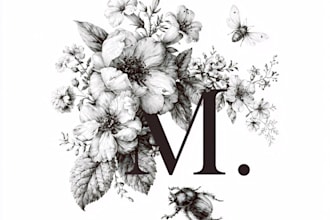 paint delicate hand drawn botanical art of plants and flowers
