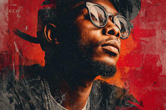 design premium rap album cover art, hip hop mixtape and single cover