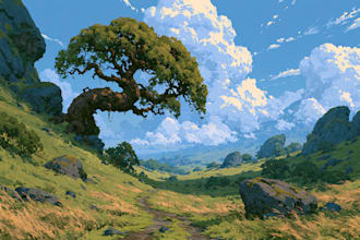design amazing fantasy landscape