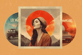do a professional vintage album or single cover