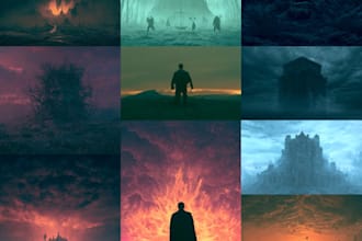 do dreamy surreal or fantasy music album cover artwork