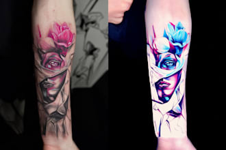 create for you an individual sketch of a tattoo