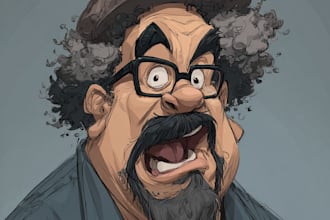 make a group cartoon caricature for a corporate or business