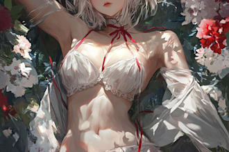 draw anime art illustration for profile picture