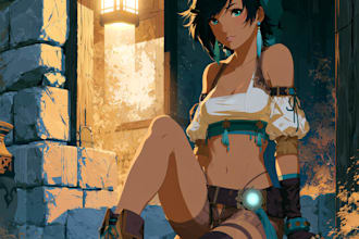 create custom anime character art