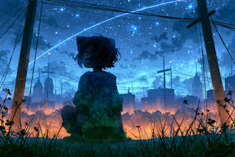 draw anime illustration, fanart and original character