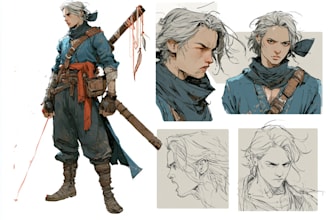 beautifully illustrate your rpg, dnd, or original character