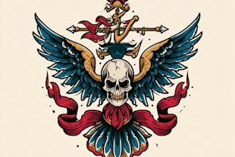 do traditional old school tattoo design