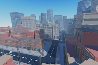 create high quality roblox map, mid poly, high poly environment for roblox game