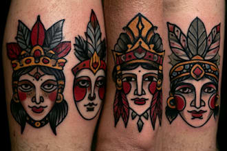 make a traditional or neo traditional oldschool tattoo