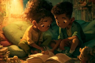 children book cover and children book illustrations