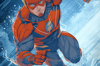 draw a superhero comic