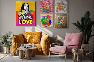 create canvas wall art motivational, pop art and minimal design
