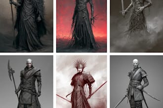 design fantasy horror and fantasy horror character
