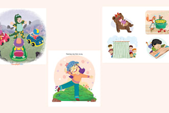 illustrate for your children book or educational app