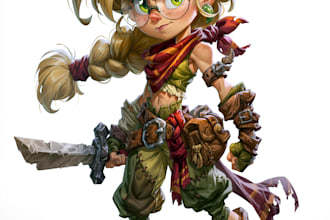 design 2d game character illustration