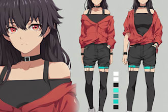draw anime art and illustration for profile picture