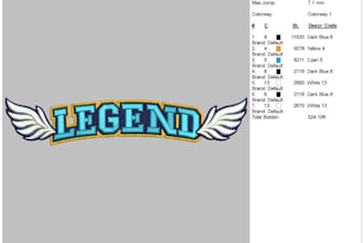 do embroidery digitizing for cap, left chest, and jacket