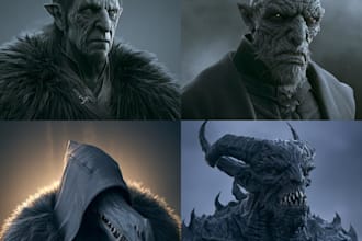 design fantasy horror and fantasy horror character