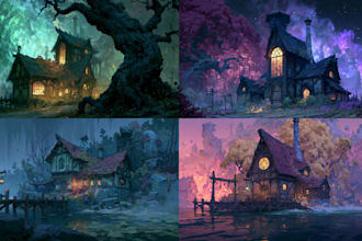 make pixel art scene or background