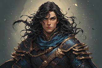draw fantasy dnd and rpg character art
