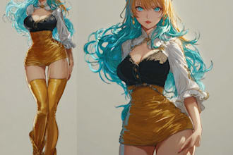 do anime art, sfw or nsfw in my style