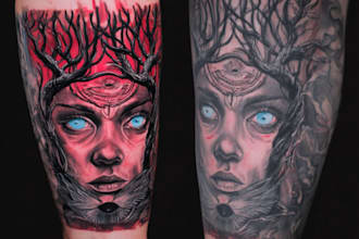 drawn and design cute simple tattoo based on your concept