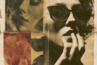 create vintage, retro flyer or poster design