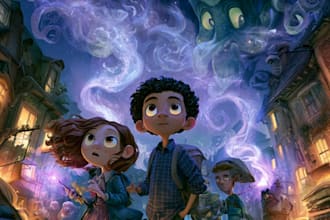 children book cover and children book illustrations