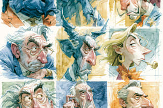 do a political cartoon art