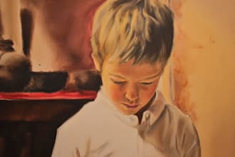 unique oil painting portrait