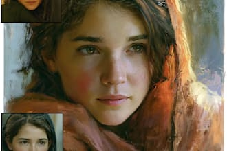 create realistic portrait paintings and custom artwork