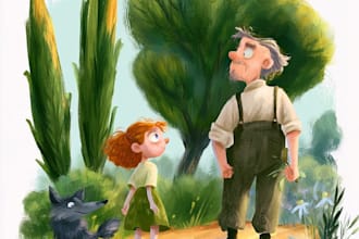 create children story book illustrations