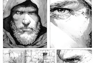 do a superhero, fantasy or scifi comic book page art
