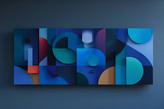 create unique digital abstract art