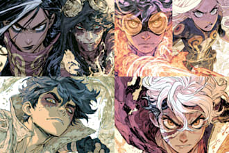 draw any character from comics an illustration