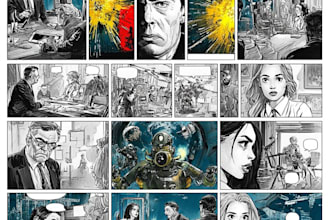 draw a comic book page for you