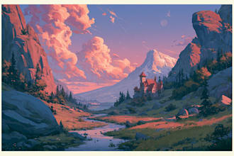 professional landscape digital art