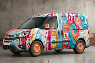 draw car wrap design