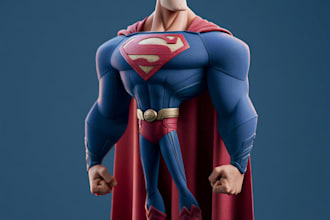 draw you dc or marvel style comic book and superhero