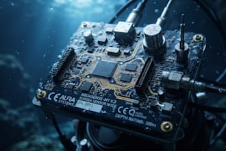 design underwater sensor pcb, marine data logger and ocean monitoring system