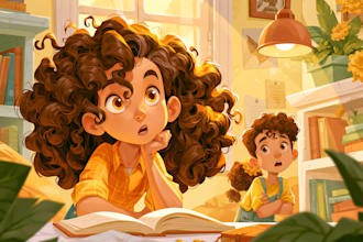 make illustration for kids story book