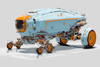 design spaceships and sci fi vehicles