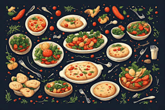 design food menu design, restaurant menu design, food flyer