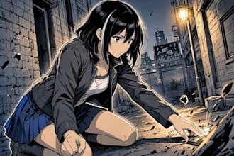 illustrate manga panels and comic book pages