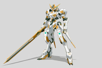 make a mecha robot gundam