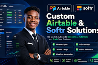 build custom airtable and softr webapp for your business