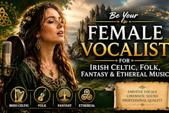 be your female vocalist for irish celtic, folk, fantasy, and ethereal music