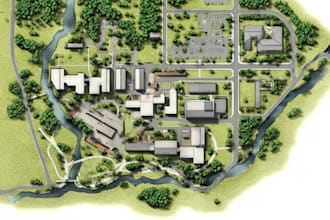 professionally draw map illustration or site plan