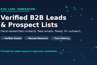 generate verified b2b leads and targeted prospect lists